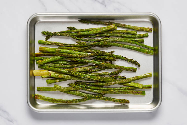 Prep and roast asparagus