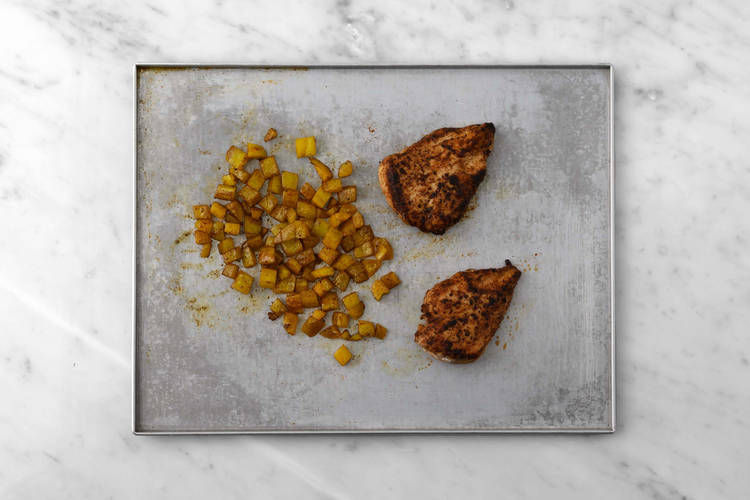 Cook plant-based protein shreds