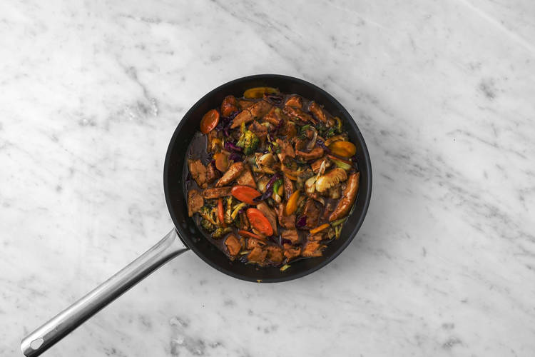 Tilsæt teriyakisauce