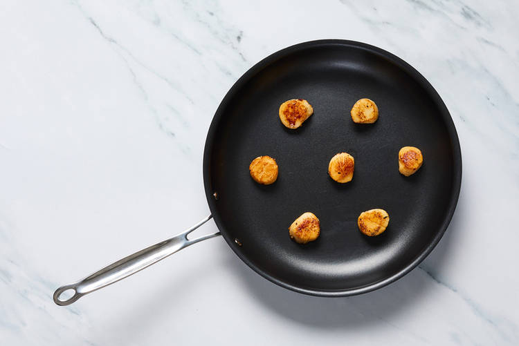Sear scallops