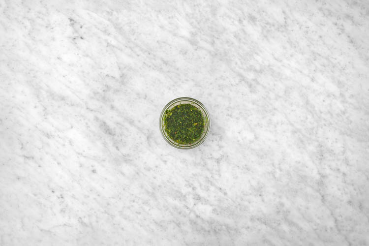 Lav croutoner og chimichurri