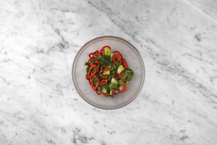 Salat zubereiten