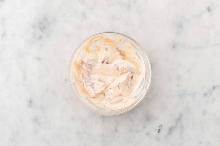 Marinate the chicken breast