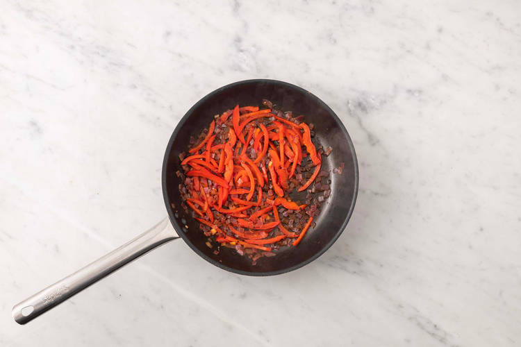 Stew the peppers