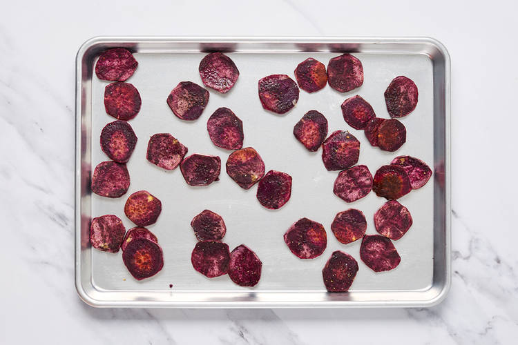 Cut and roast potatoes