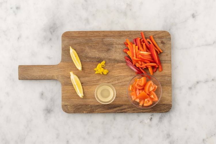 Préparer et mélanger la vinaigrette