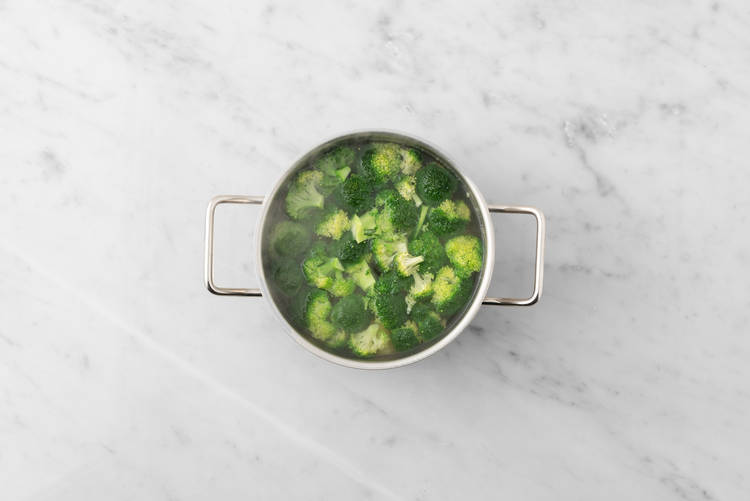 Boil the broccoli