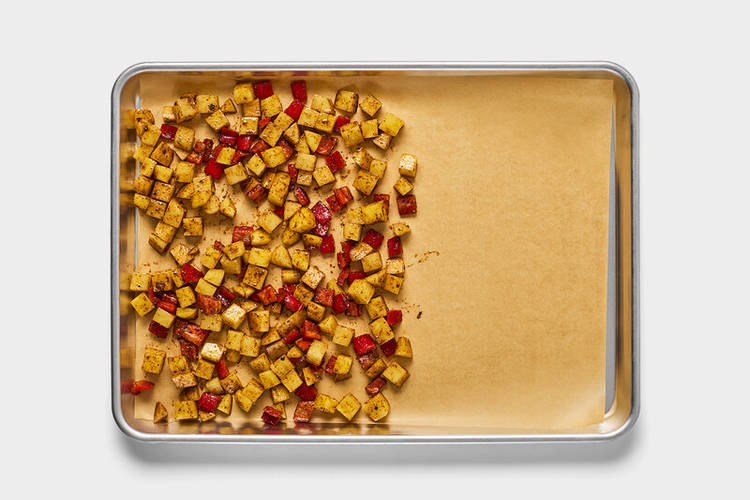 Prepare Baking Sheet and Mix Meatloaves