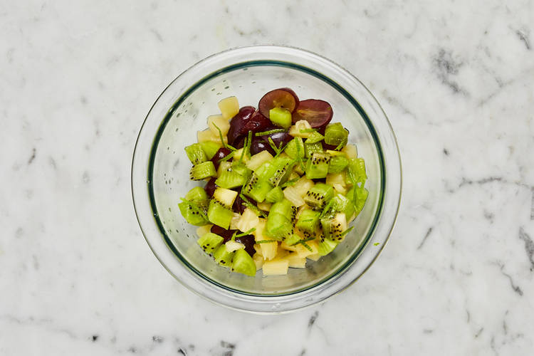 Prep and make fruit salad
