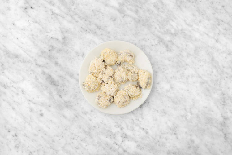 Enrober les crevettes