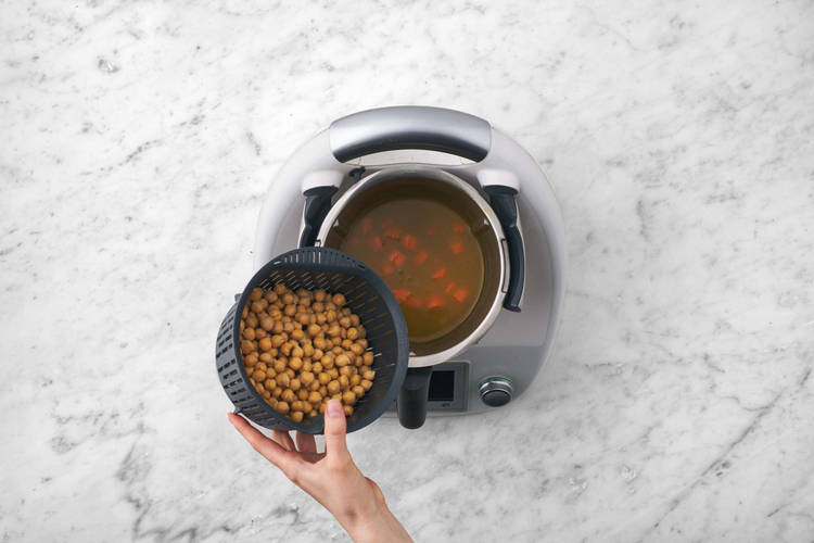 Kichererbsen & Garnelen