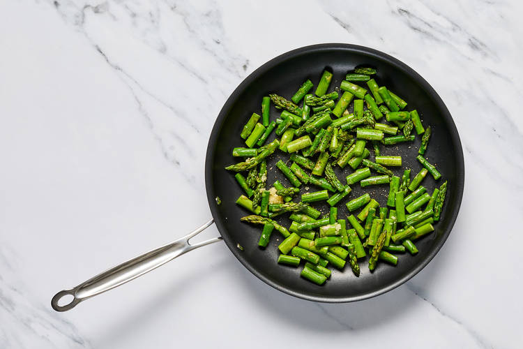 Cook asparagus