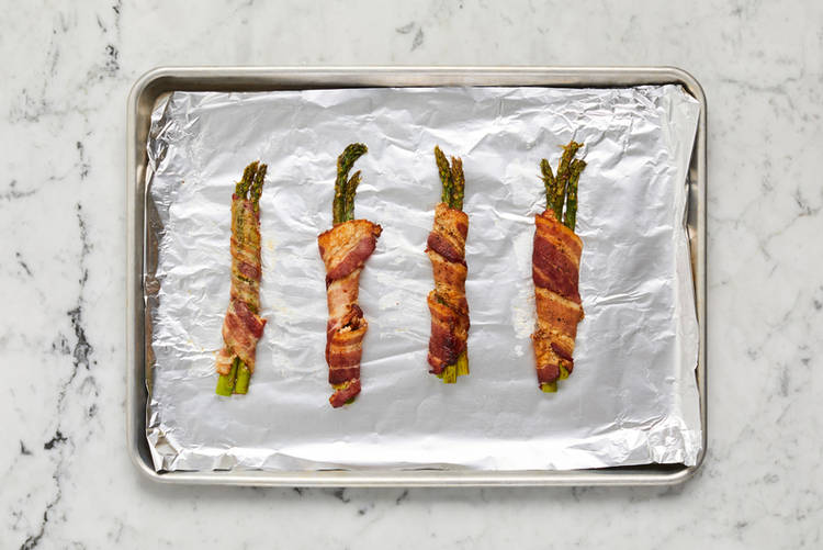 Prep and cook asparagus