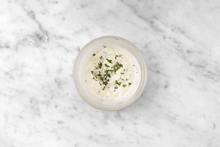 Lag basilikum-creme fraiche