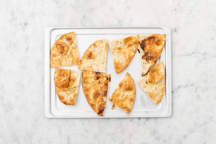 Griller les pains plats