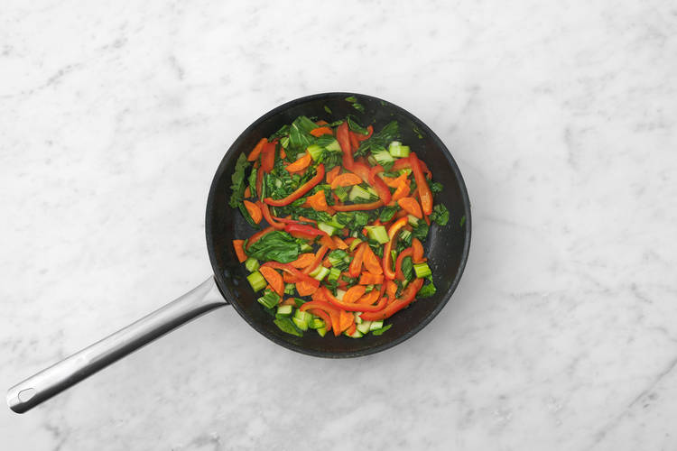 Cook the veggies