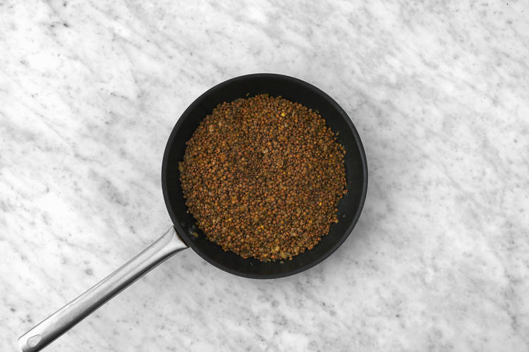 Cook the lentils