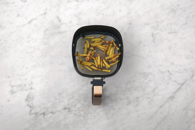 Cook the fries