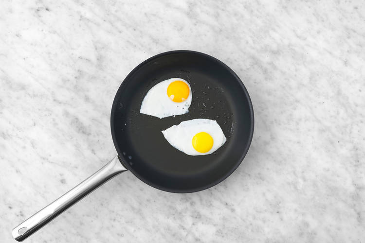Cook the eggs