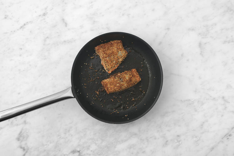 Cook the salmon