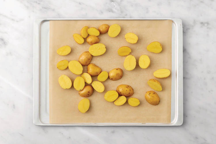 Roast the baby potatoes