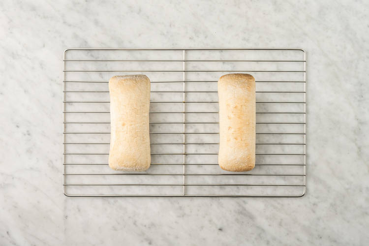 Heat the ciabatta