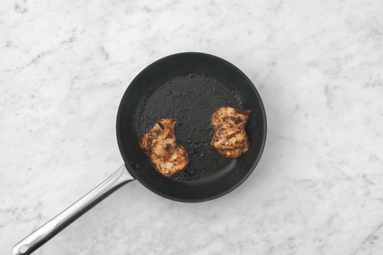 Cook the halloumi