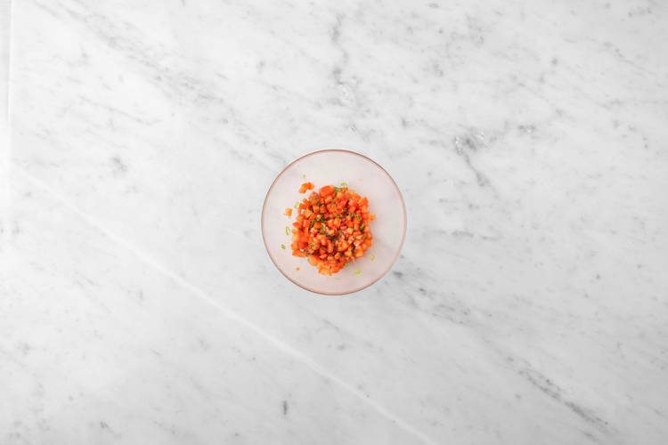 Préparer le pico de gallo