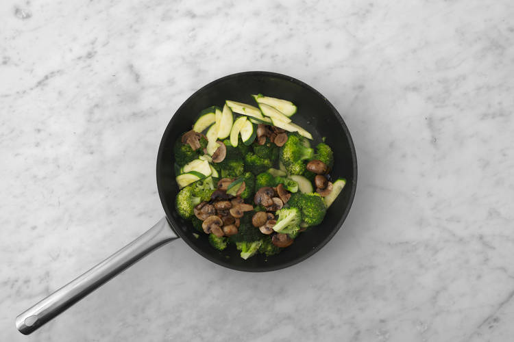 Cook the veggies