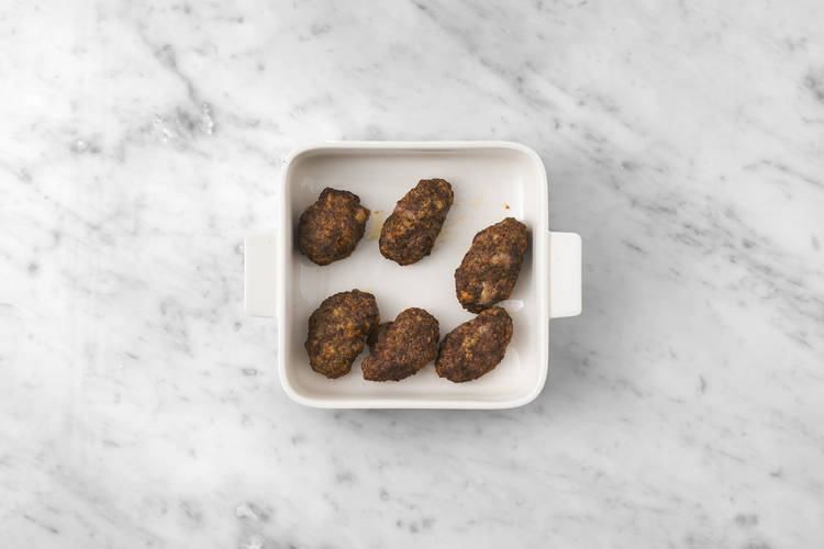 Bake the koftas