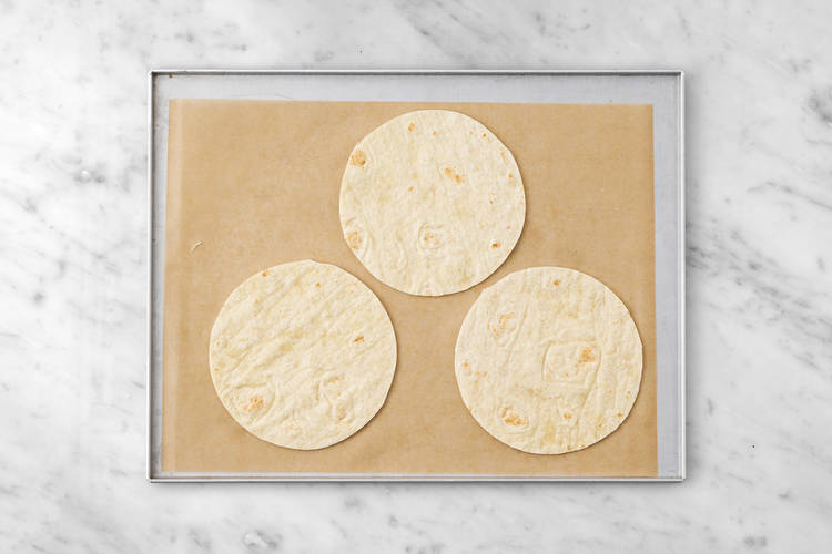Toast the tortillas