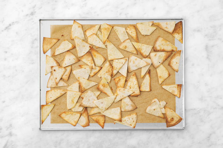 Get prepped & bake the tortilla chips