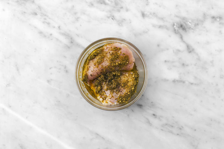Marinate chicken