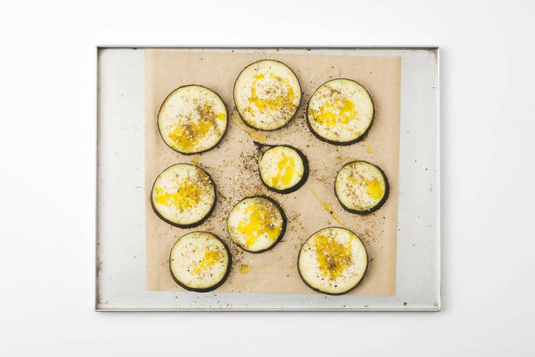 Aubergine roosteren