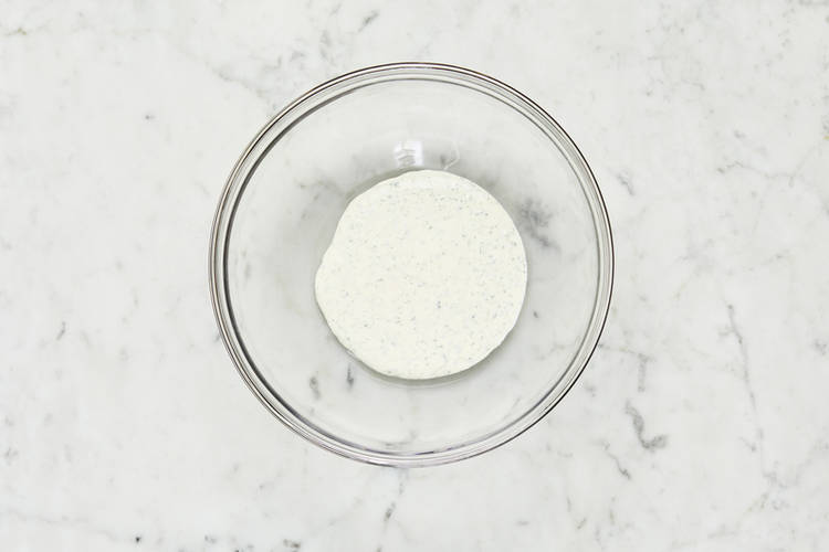 Prep lettuce wedges and make ranch