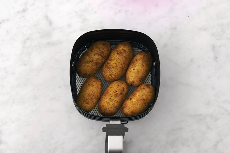 Cook the jacket potatoes