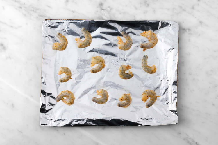 Cook shrimp