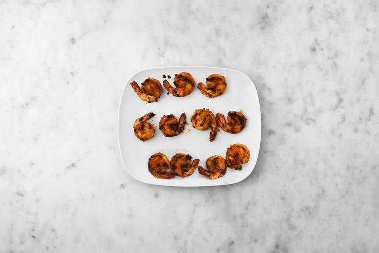 Prep and grill shrimp