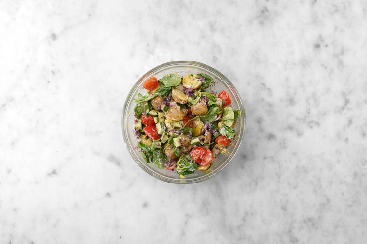 Préparer la salade