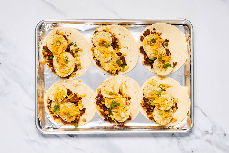 Assemble quesadillas