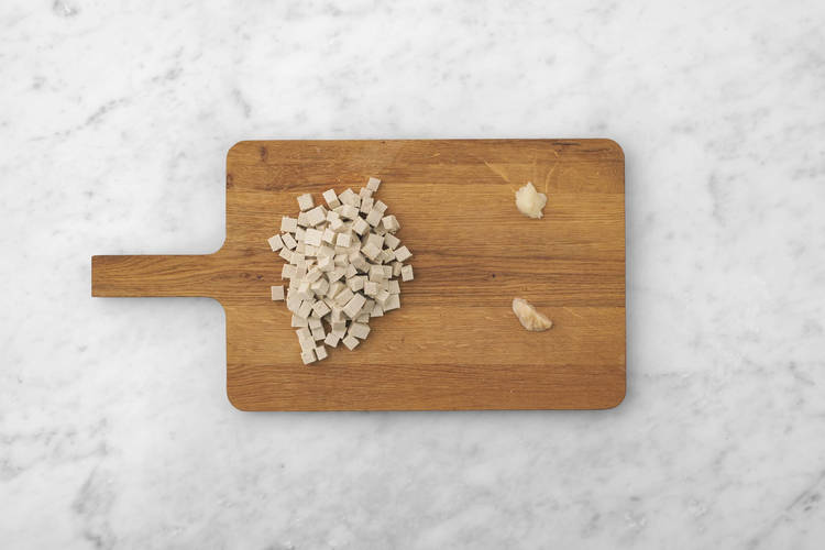 Le tofu en place
