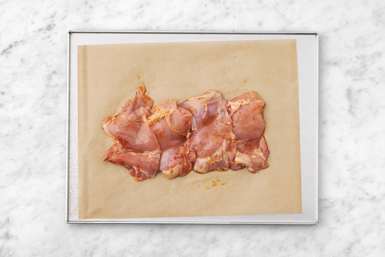 Prep the Harissa Chicken