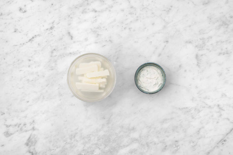 Make the Herby Garlic Yoghurt