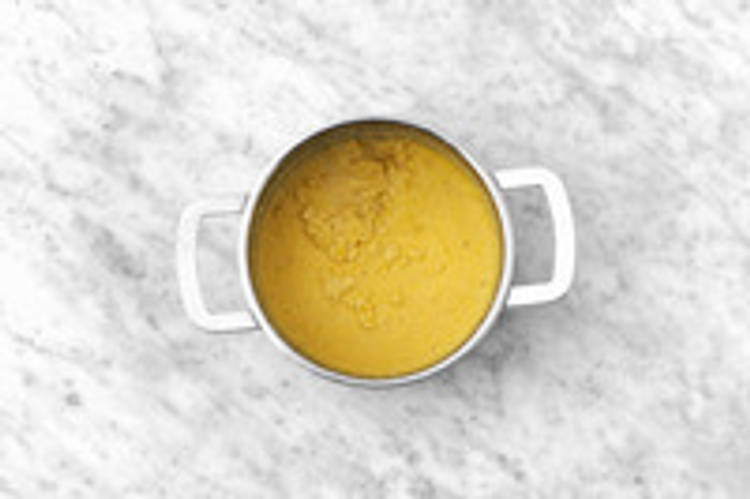 Cook the polenta 