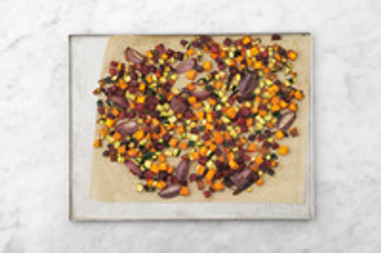 Roast the veggies
