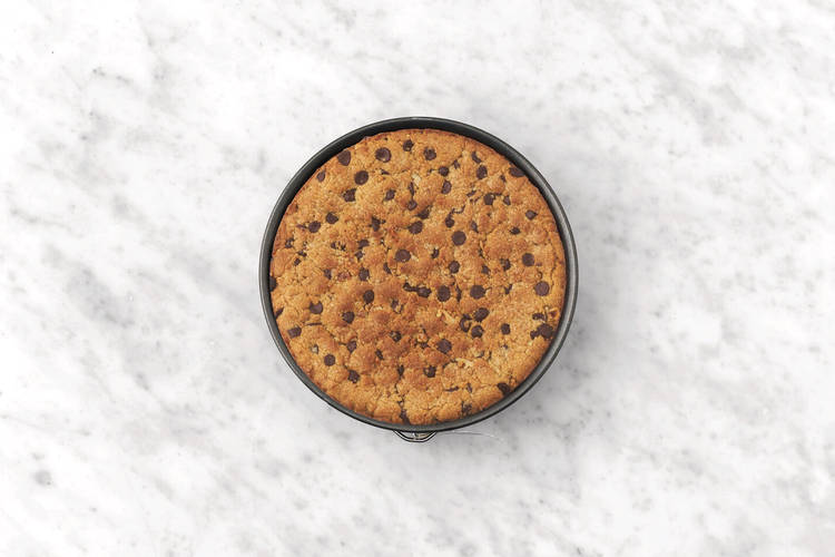 Bake the cookie pie & whip the cream