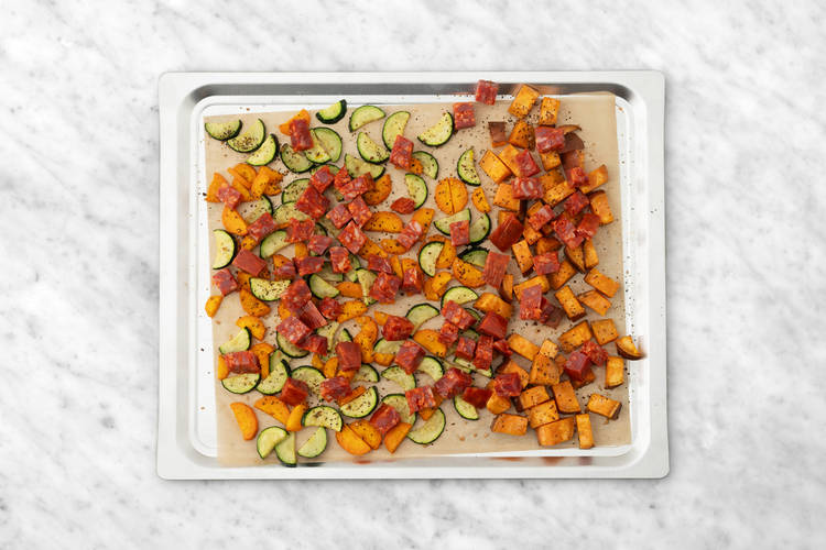 Add the chorizo