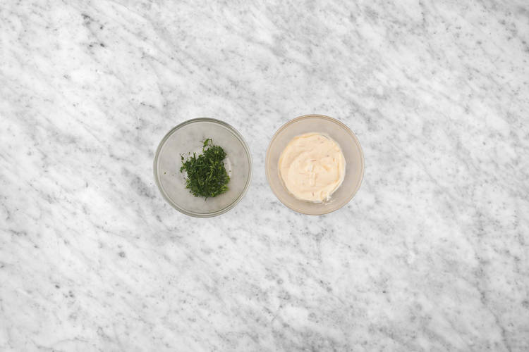 Préparer les garnitures