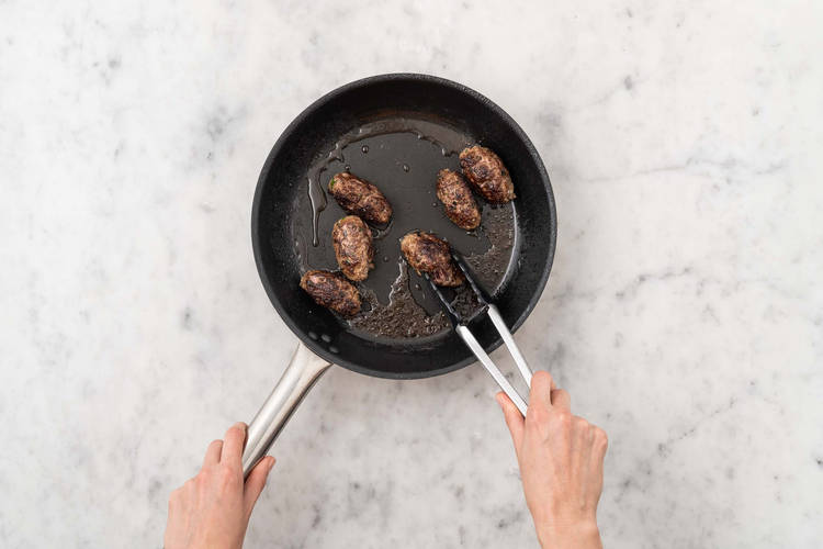 Hackröllchen braten