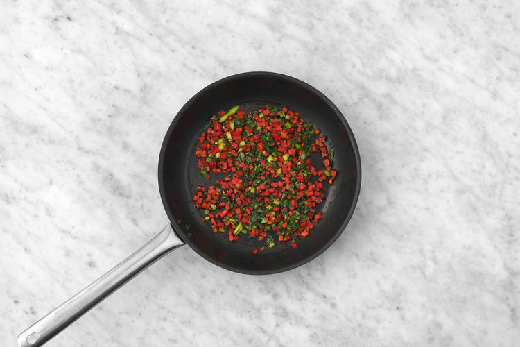 Cook the veggies